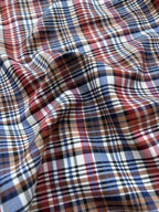 Tartan Scozzese Lanetta Blu Rosso Classico SOTTOPREZZO