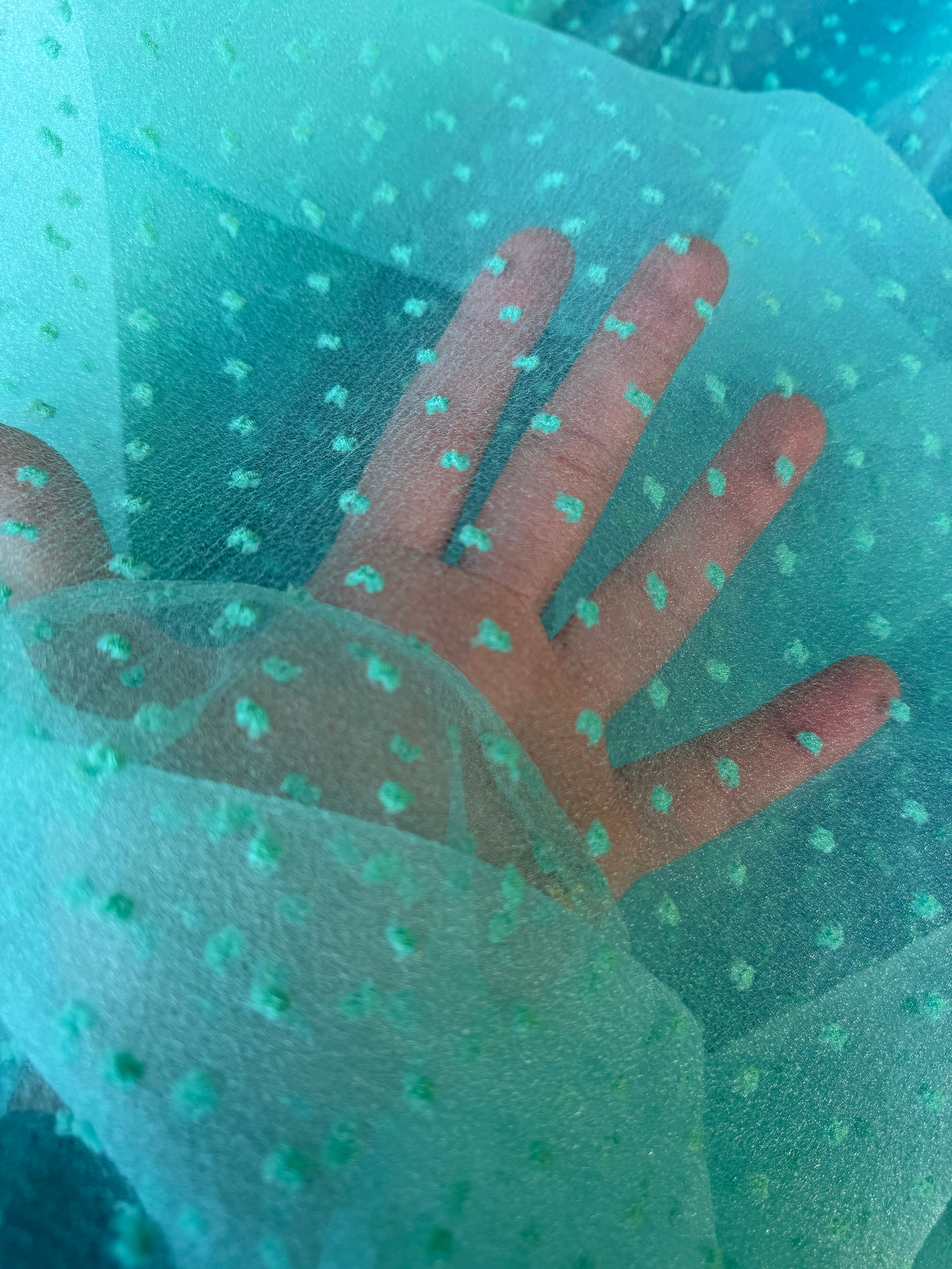 Organza plumetis pois