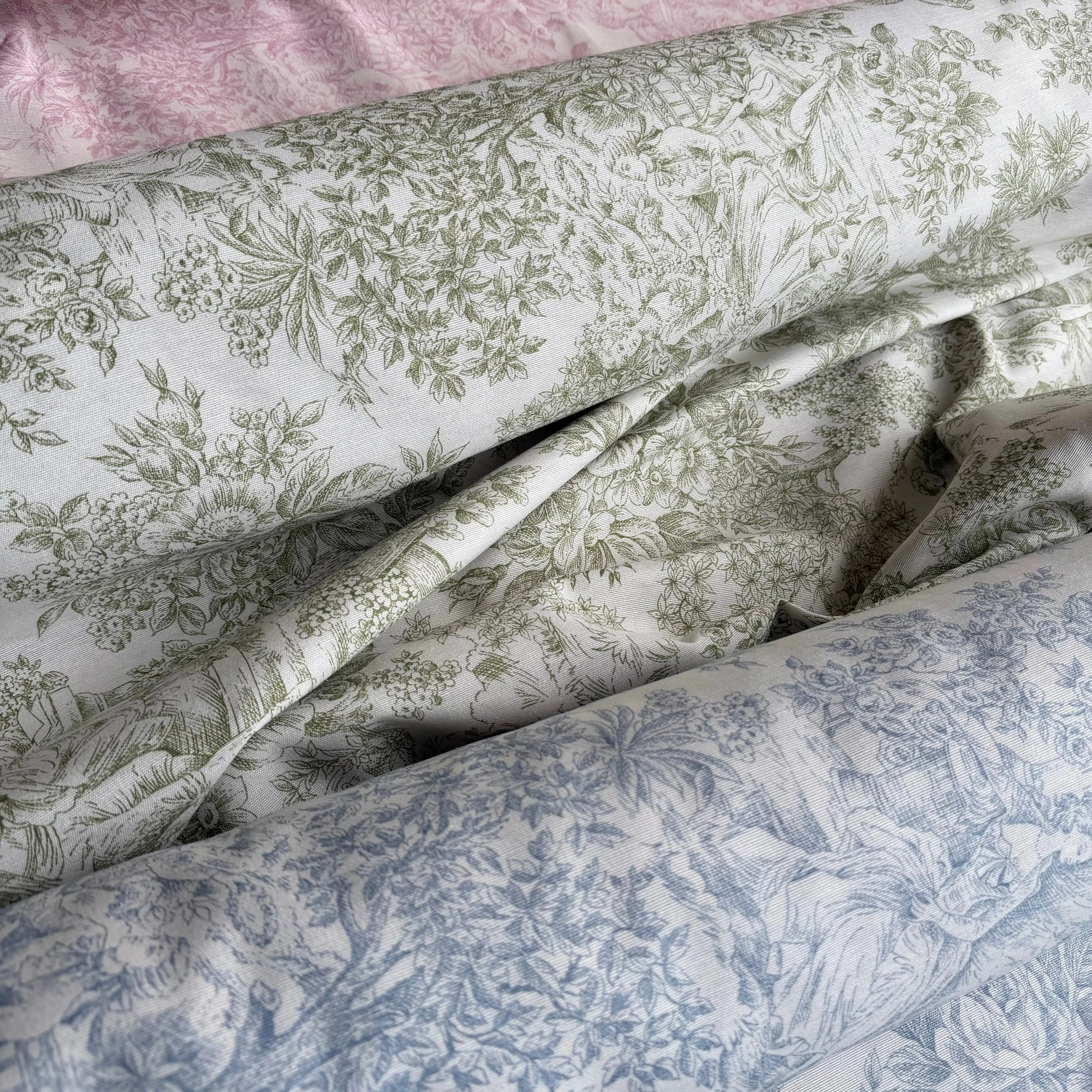 Tessuto Cotone Arredo Tela de Jouy