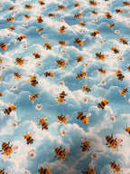 Tessuto Puro Cotone Stampa Digitale 3D