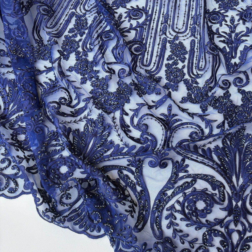 Pizzo Cerimonia floreale imperiale blu