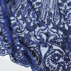 Pizzo Cerimonia floreale imperiale blu