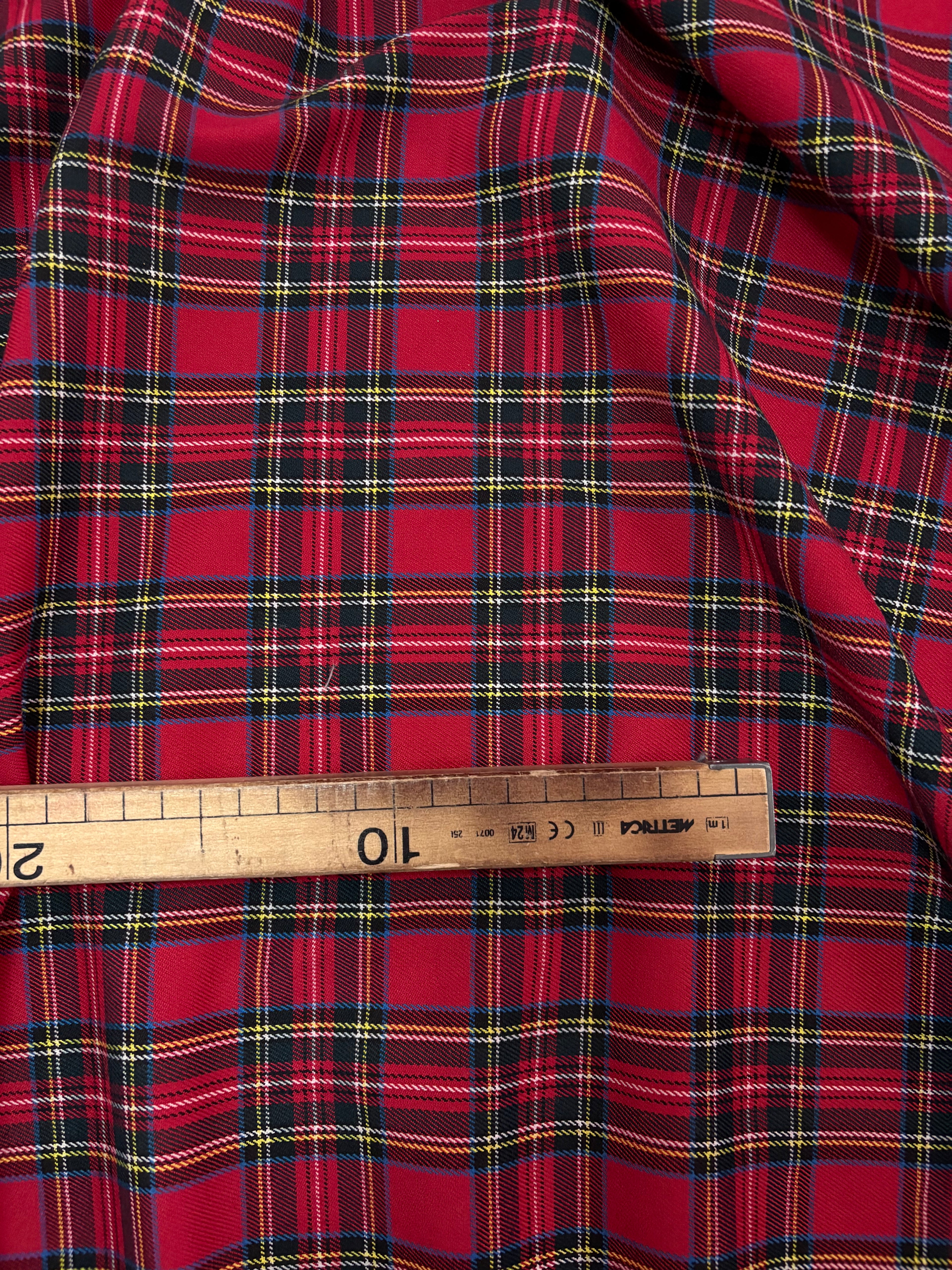 Tartan Scozzese Classic Piccolo Rosso Verde Nero Righetto blu