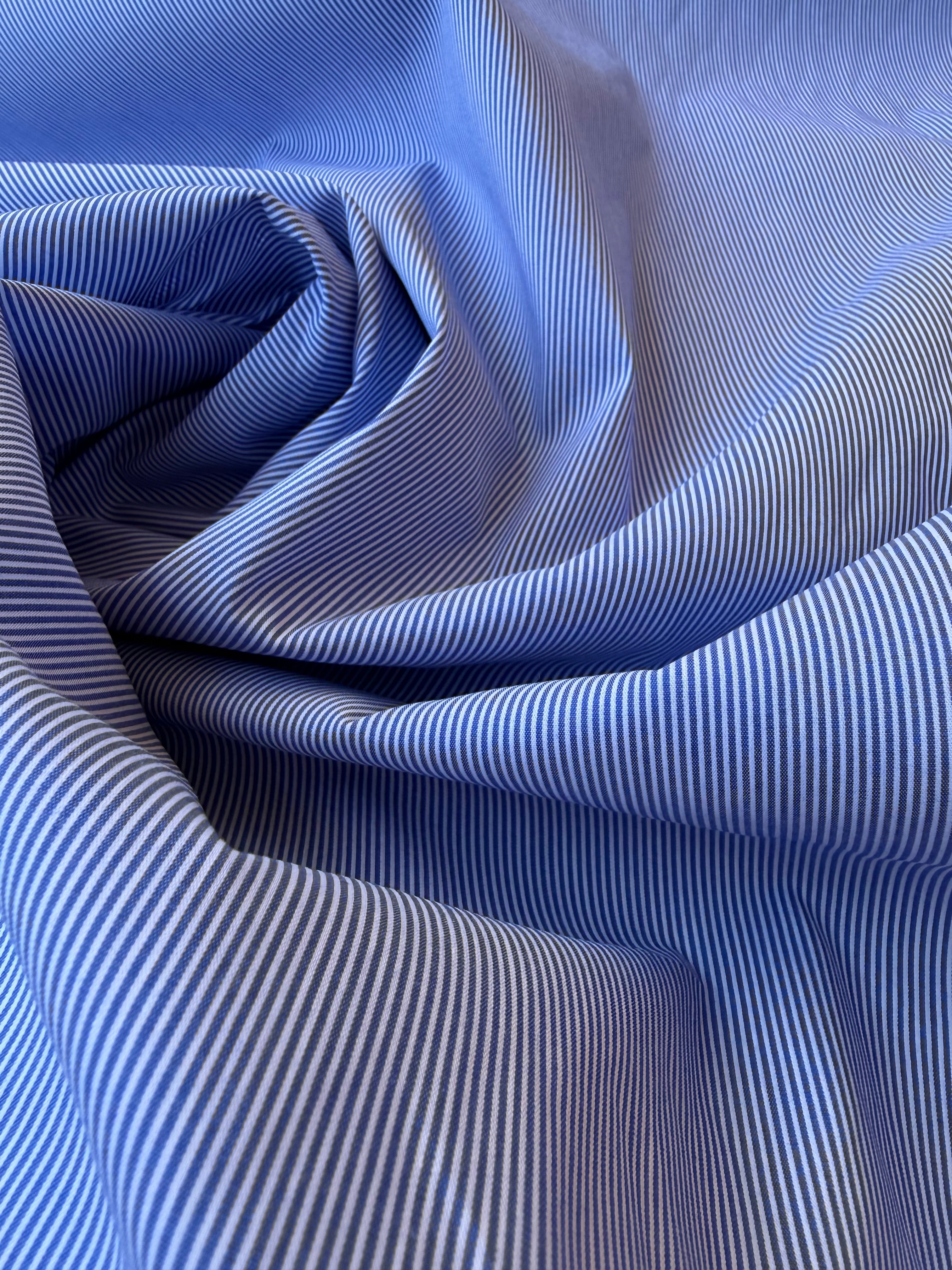 Cotone Popeline Mini Bacchettina Blu Righettina