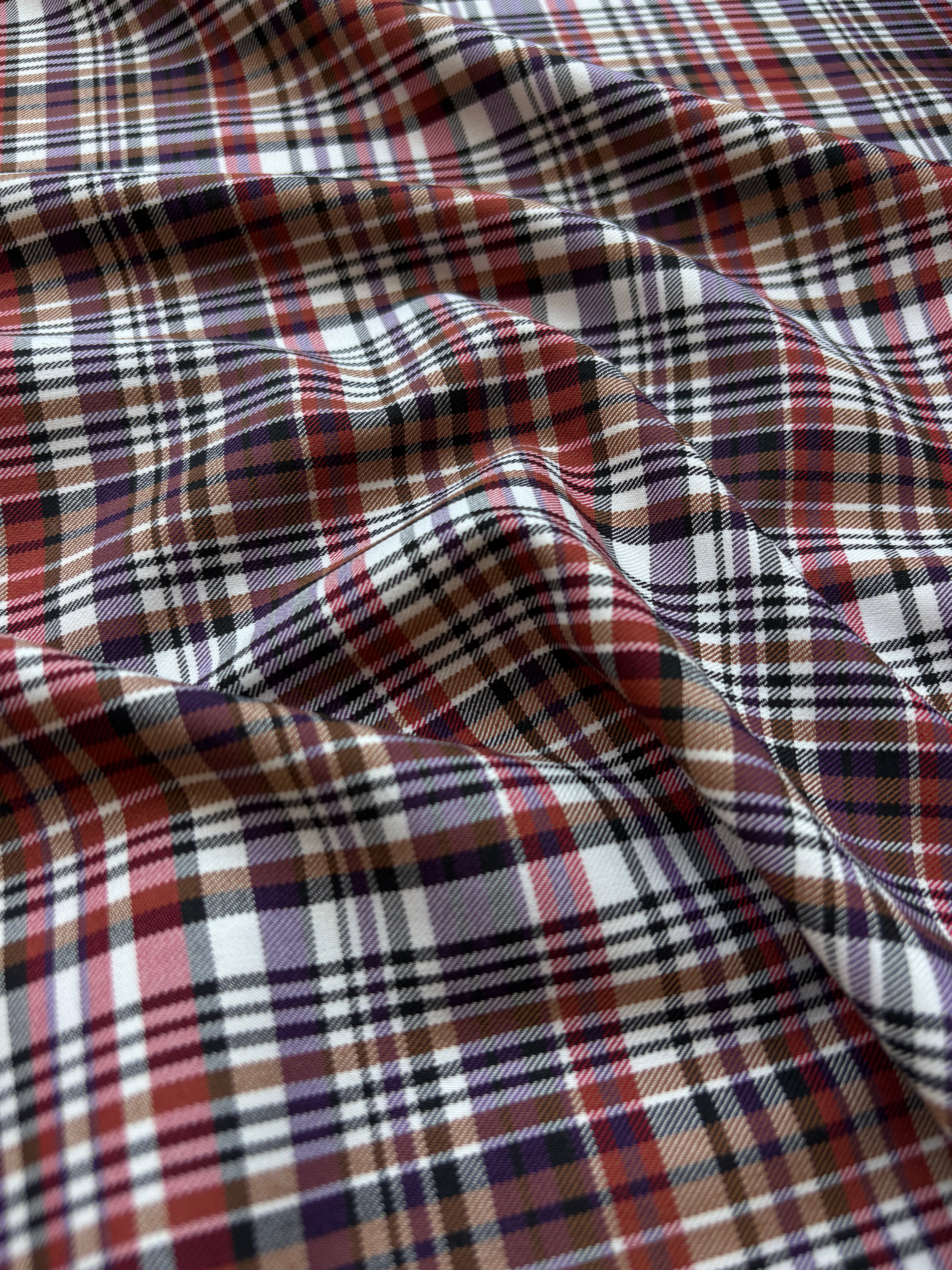 Tartan Scozzese Lanetta viola Classico SOTTOPREZZO