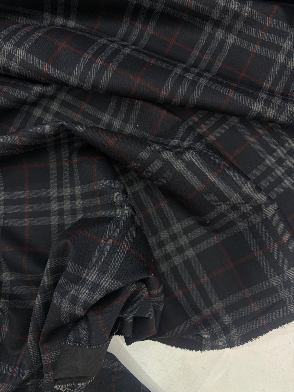 Tessuto Punto Milano Fantasia Tartan Tamigi (sottoprezzo)