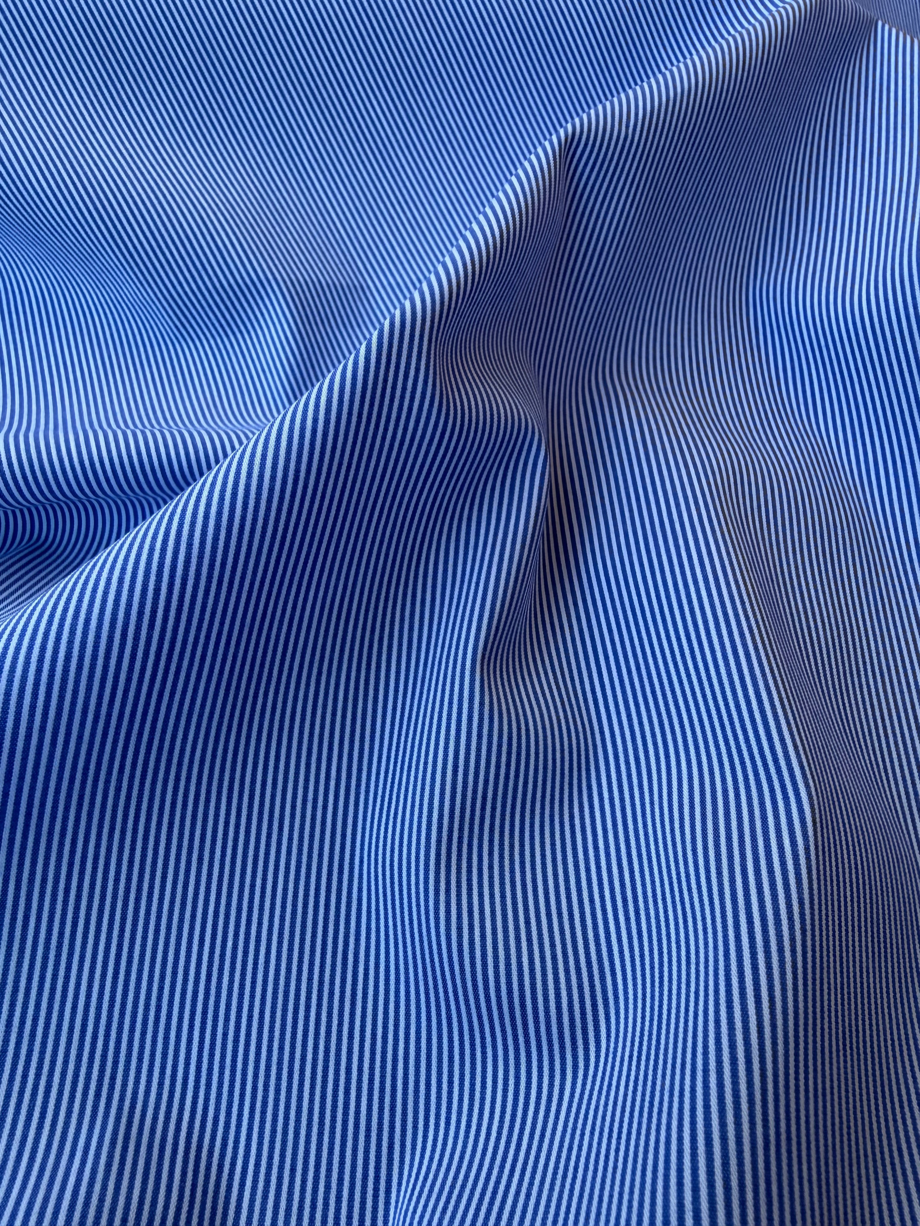 Cotone Popeline Mini Bacchettina Blu Righettina