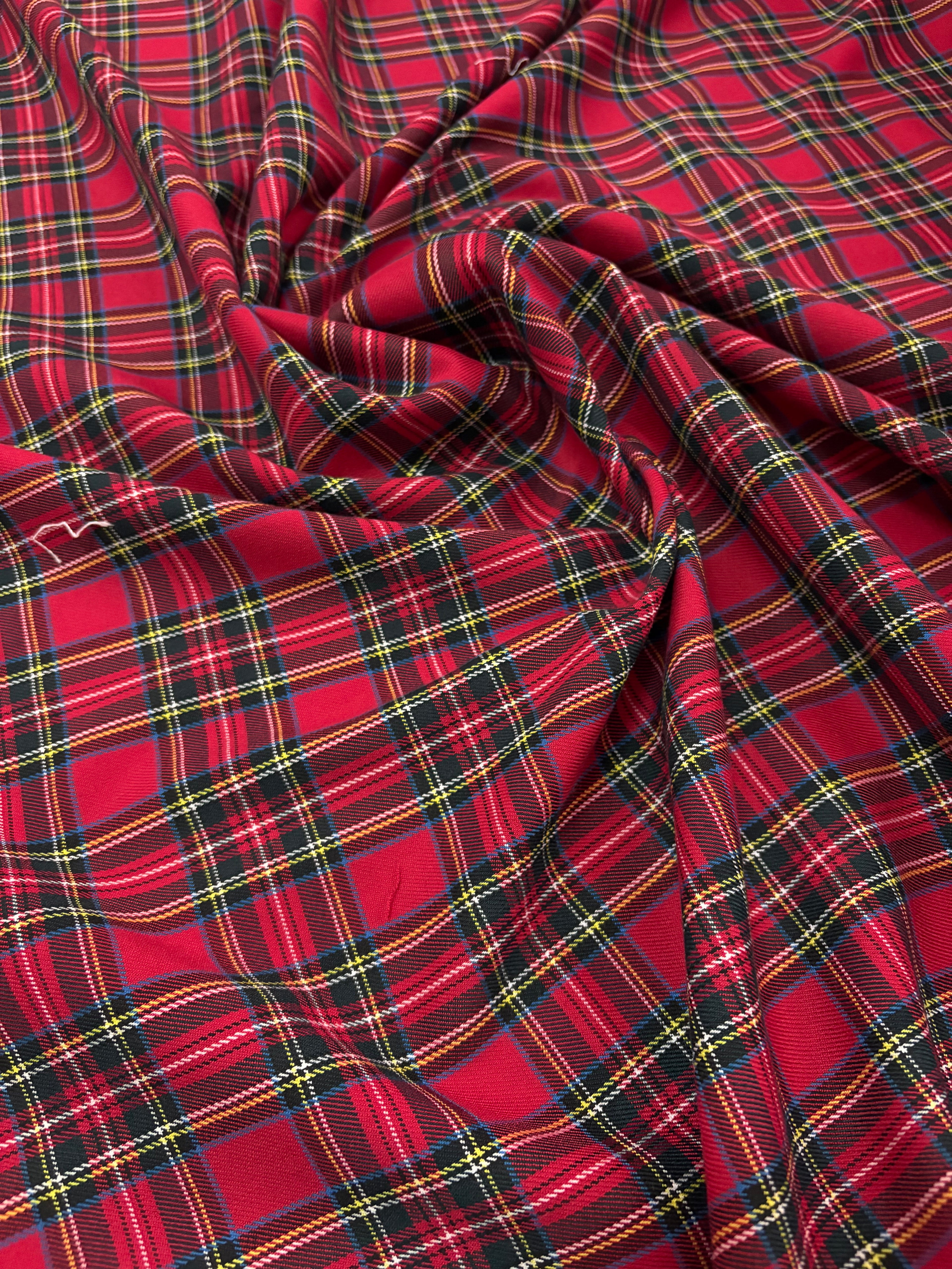 Tartan Scozzese Classic Piccolo Rosso Verde Nero Righetto blu