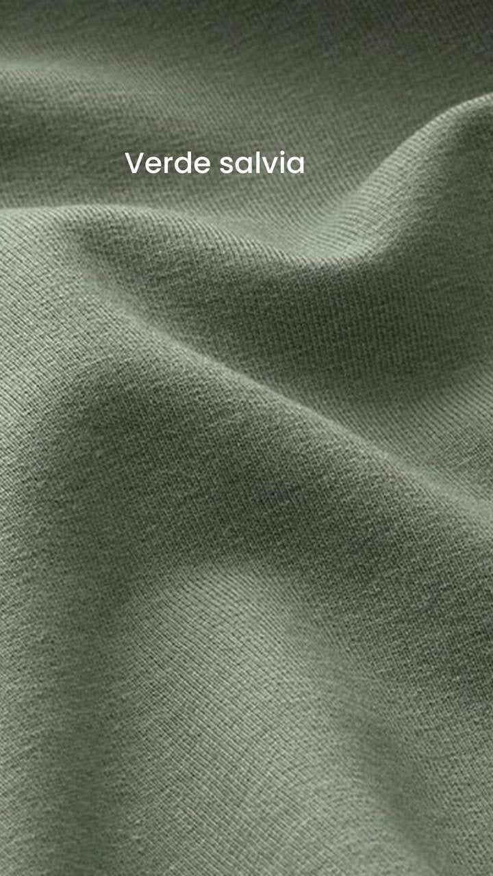 Tessuto Felpa PANTAREI Cotone Garzata Elastica