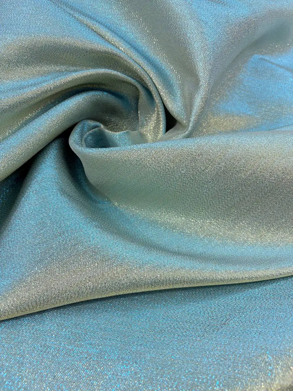 Broccato Glitter Boreale SFUMATO AZZURRO / ORO