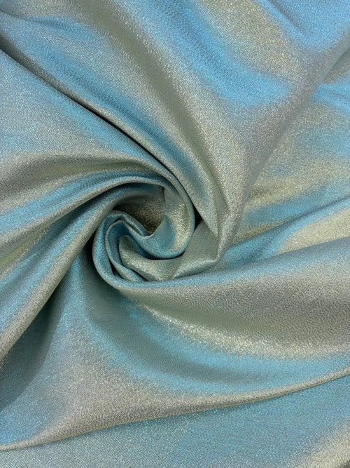 Broccato Glitter Boreale SFUMATO AZZURRO / ORO