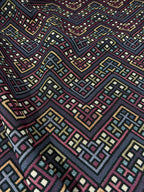Broccato Gobelin Wax Vintage Geometrico con i toni del lilla