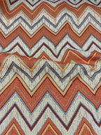 Broccato Gobelin Wax Vintage Spigato arancione