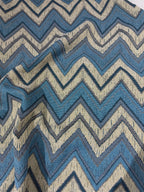 Broccato Gobelin Wax Vintage Spigato celeste