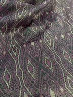 Broccato Gobelin Wax Vintage Tribale Lurex fucsia