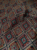 Broccato Gobelin Wax Vintage Tribale toni arancione