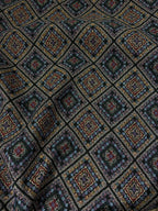 Broccato Gobelin Wax Vintage Tribale toni blu