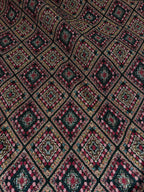 Broccato Gobelin Wax Vintage Tribale toni vinaccia