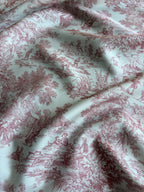 Duchessa Stile Tela de jouy Animalier bordeaux