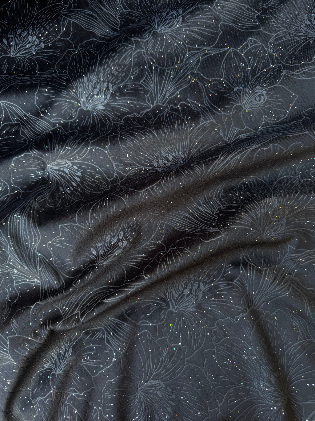 Velluto Floreale Glitter 280