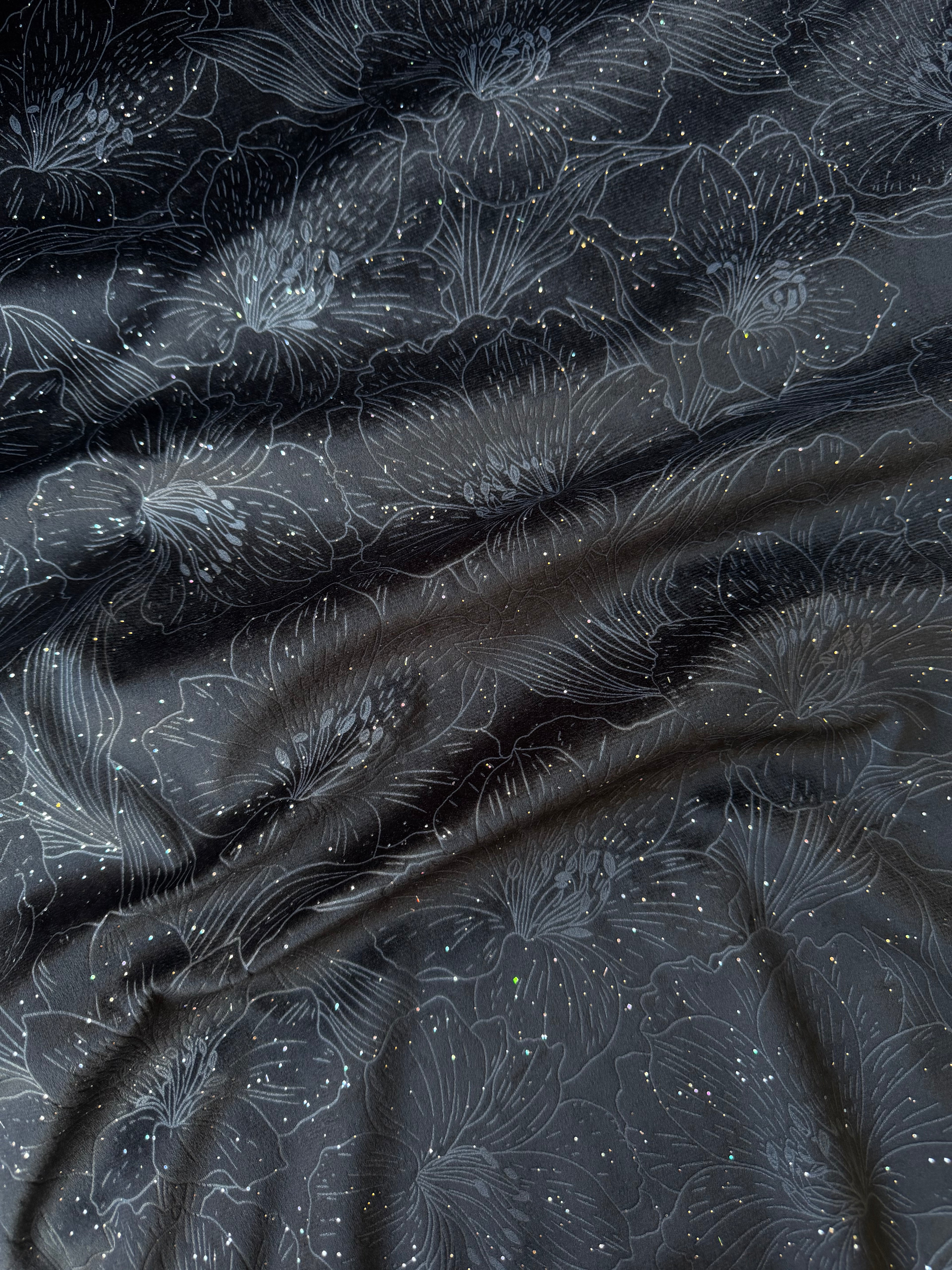 Velluto Floreale Glitter 280