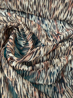 Leopard print chiffon with glitter thread 
