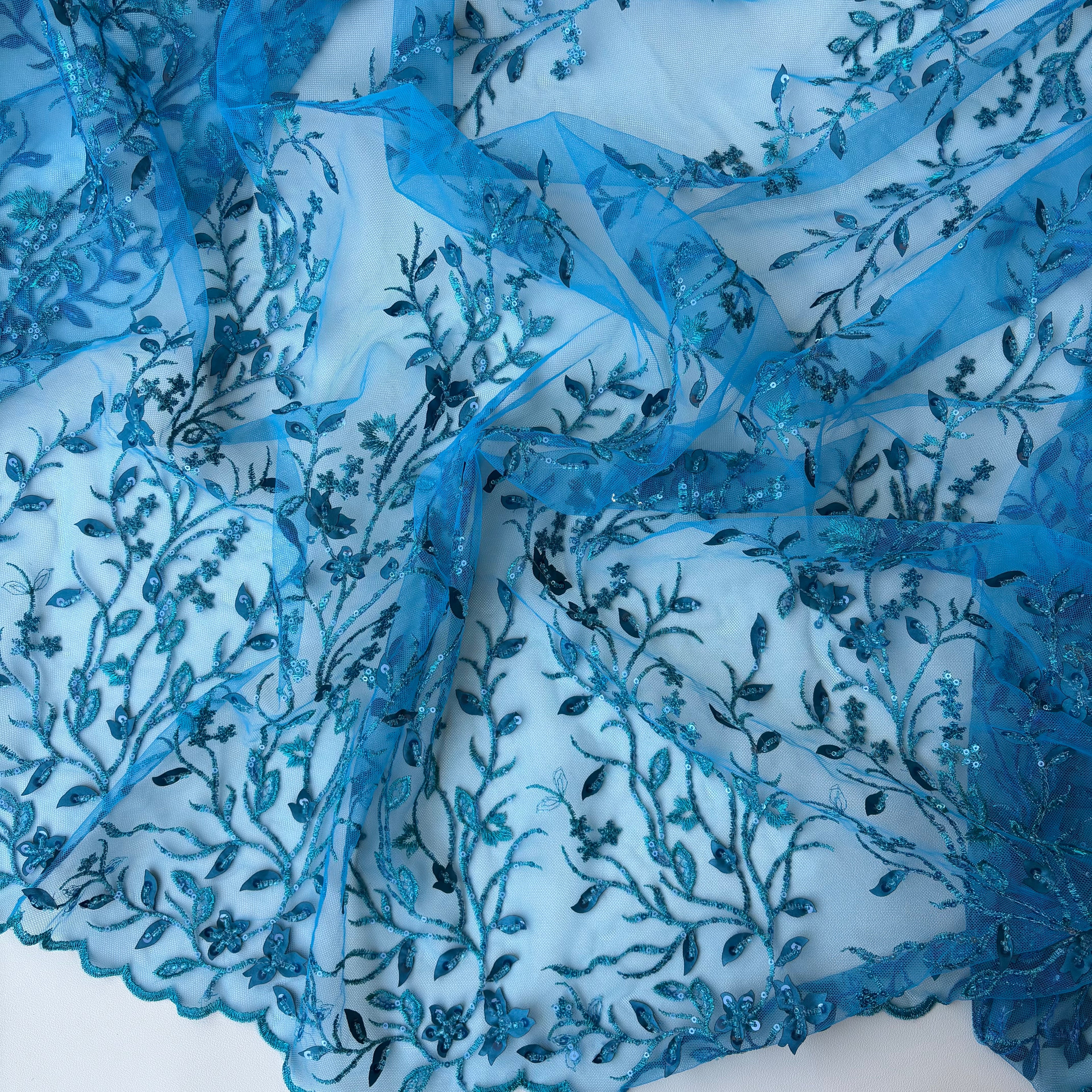 Pizzo Cerimonia Ramace Turchese