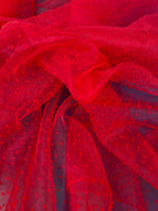 Organza plumetis pois