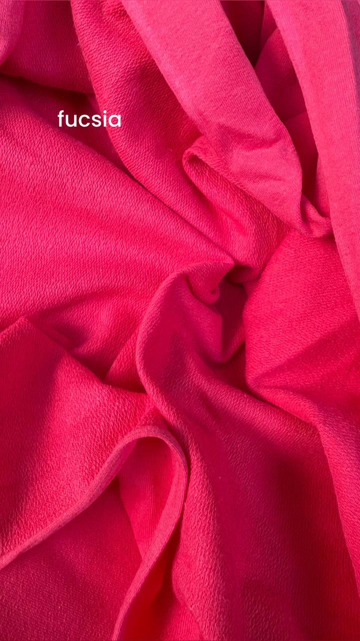 Tessuto Felpa PANTAREI Cotone Garzata Elastica