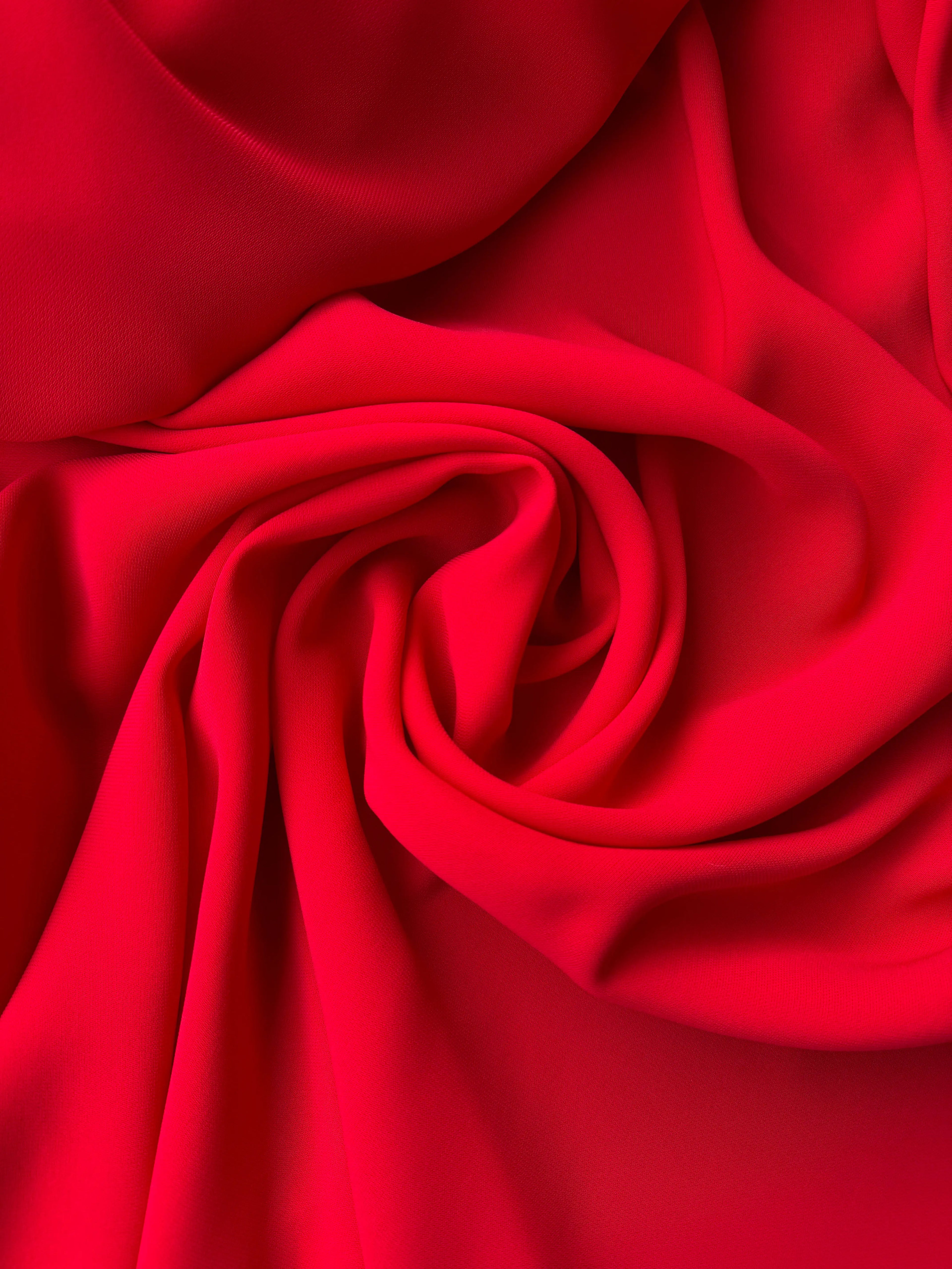 Cady Fluido Morbido Stretch Rosso