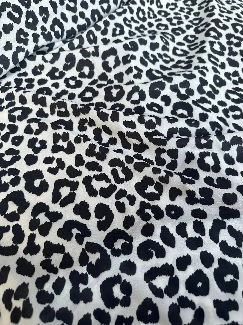Chiffon Maculato Bianco e Nero
