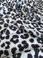 Chiffon Maculato Bianco e Nero