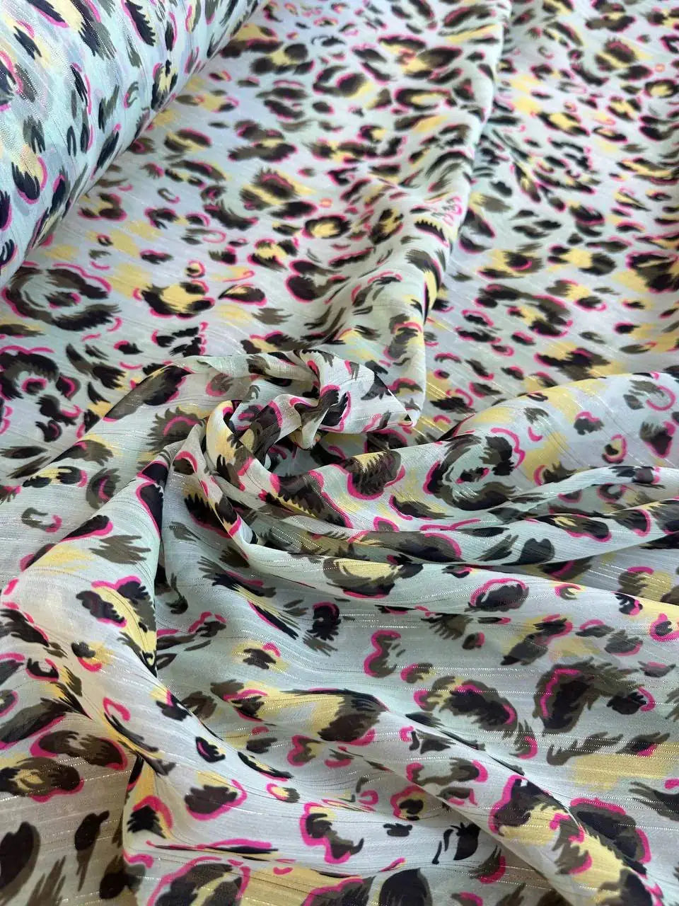 Chiffon Maculato Multicolor Glitter
