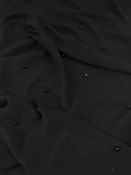 Chiffon Nero Perline