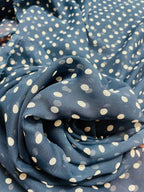 Chiffon Pois Blu