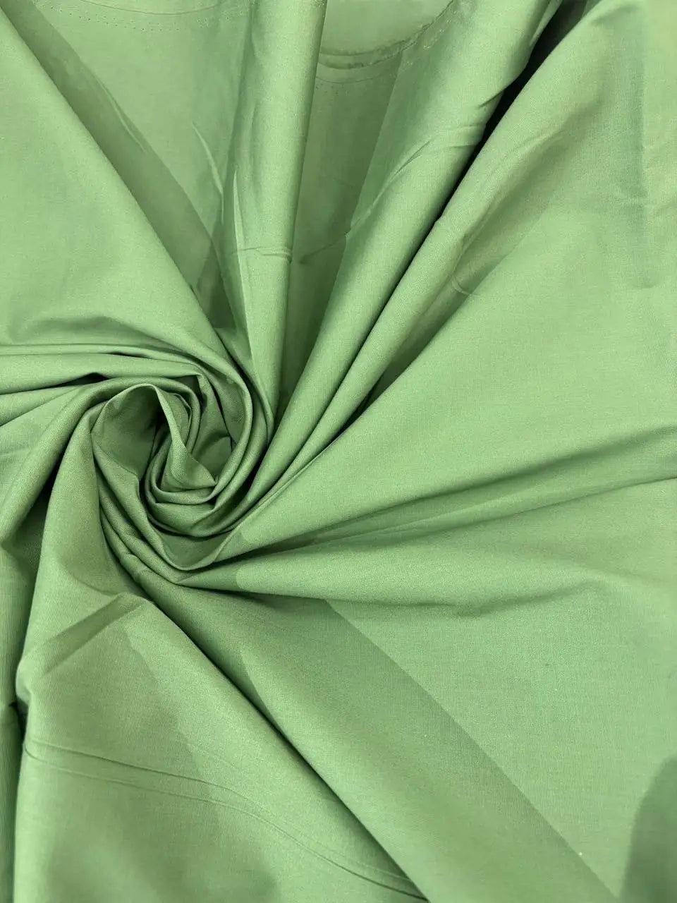 Cotone ALBA Popeline Elastico Verde Pisello