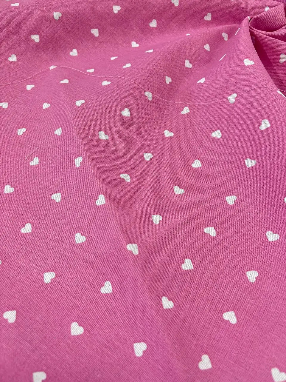 Cotone Doppio Cuoricino Rosa