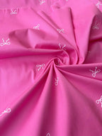Cotone Percalle Liberty Fiocchetto Fucsia