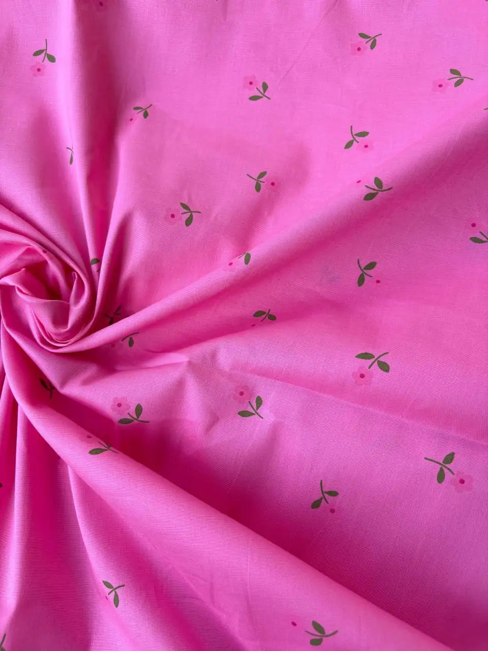 Cotone Percalle Liberty Fiorellino Fucsia