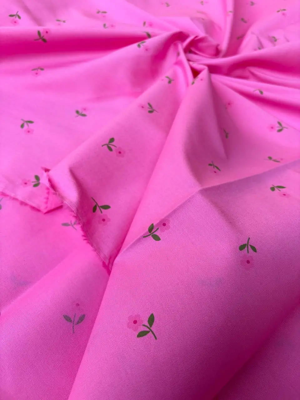 Cotone Percalle Liberty Fiorellino Fucsia