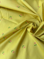 Cotone Percalle Liberty Fiorellino Giallo