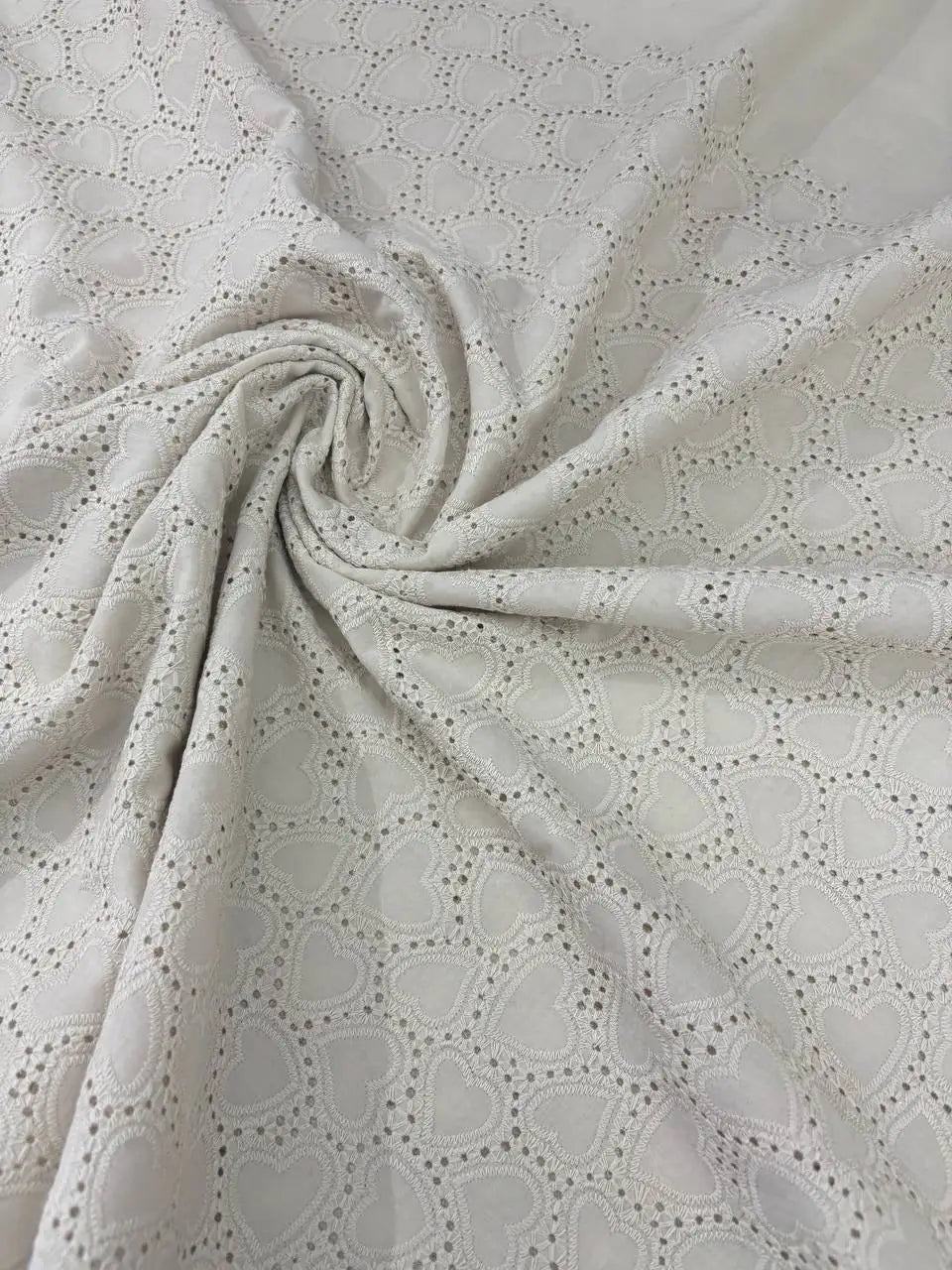 Cotone Pizzo San Gallo Cuori