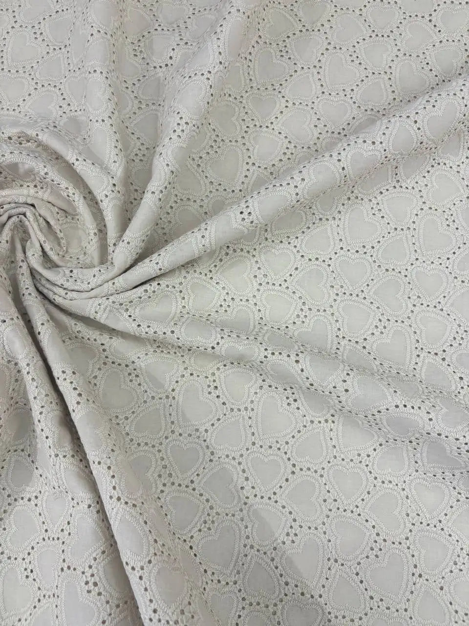Cotone Pizzo San Gallo Cuori