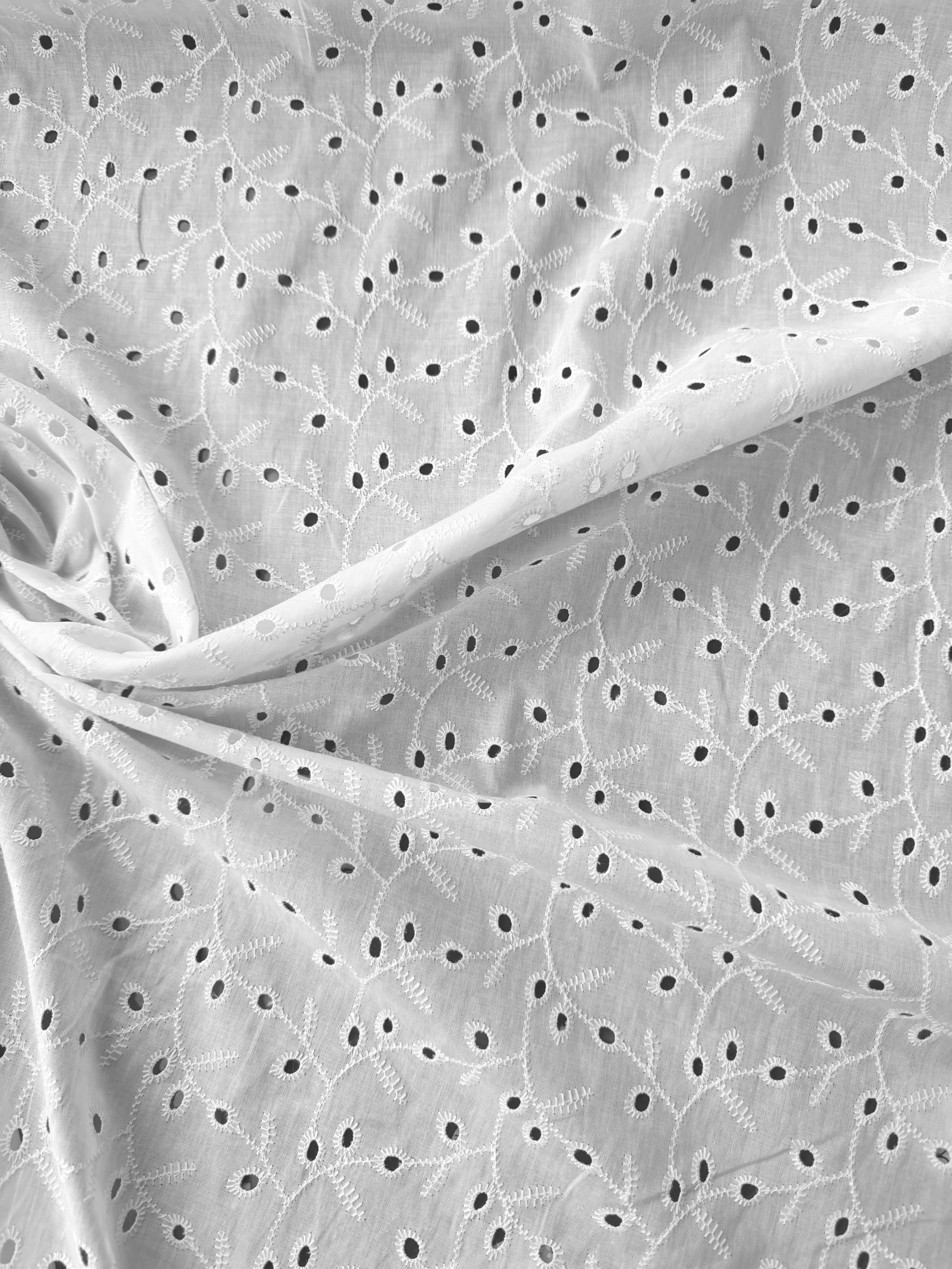 Cotone Pizzo San Gallo Ricamato Costiera 0,5 m / Atrani