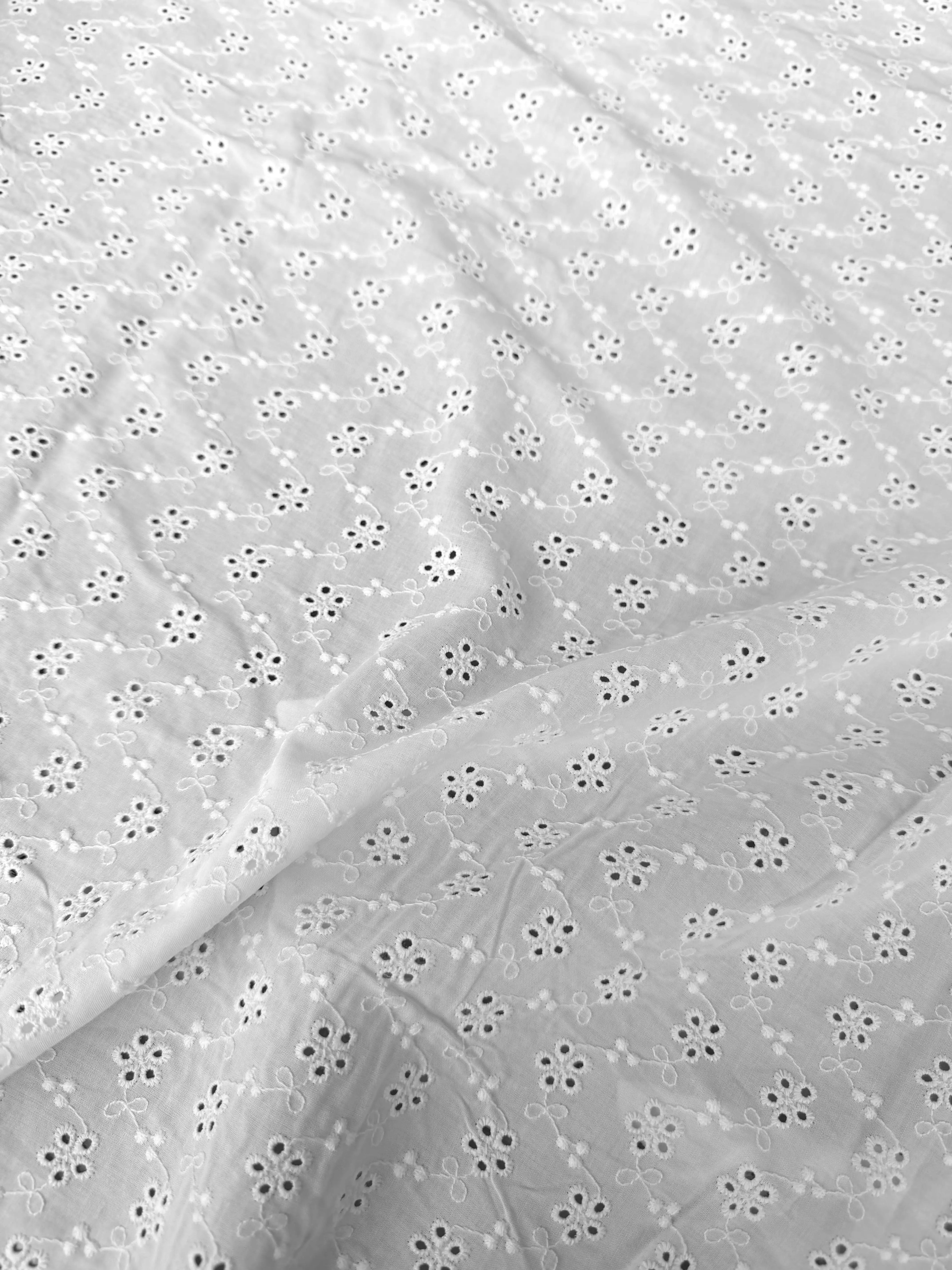 Cotone Pizzo San Gallo Ricamato Costiera 0,5 m / Sorrento