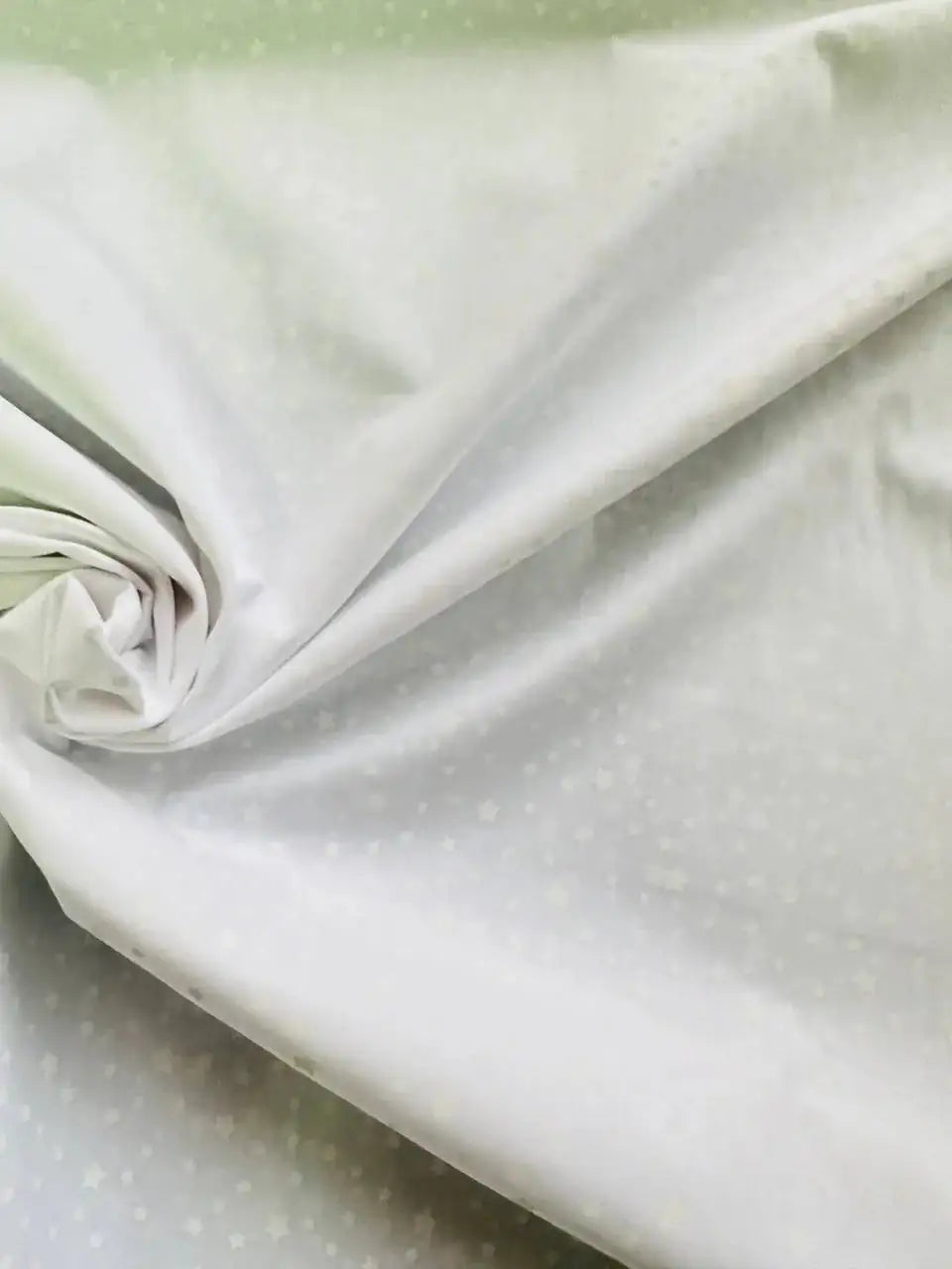 Cotone Stelline Bianco