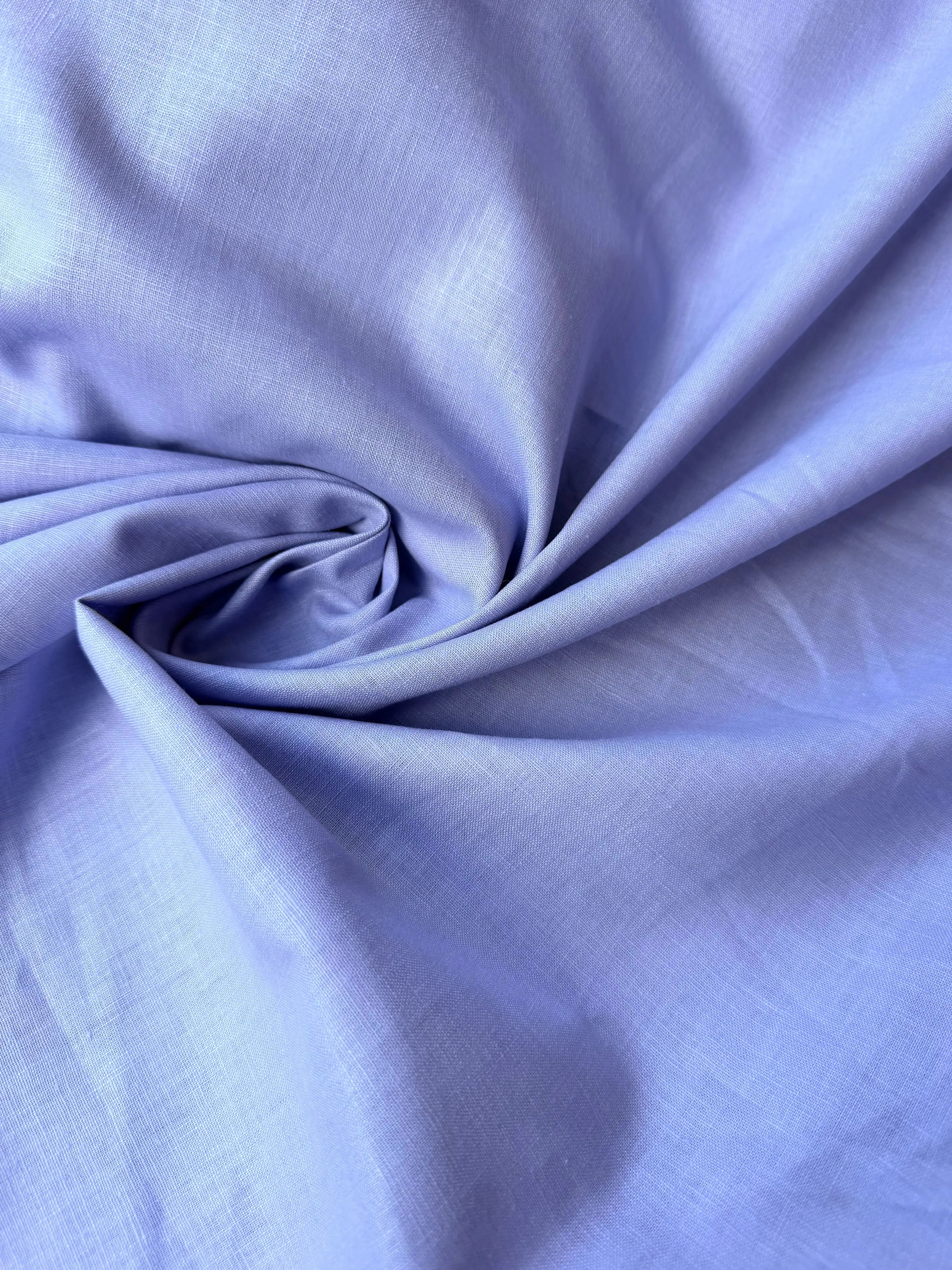 Scampolo Tessuto Puro Lino Dante Celeste Lavanda 0,50x1,50
