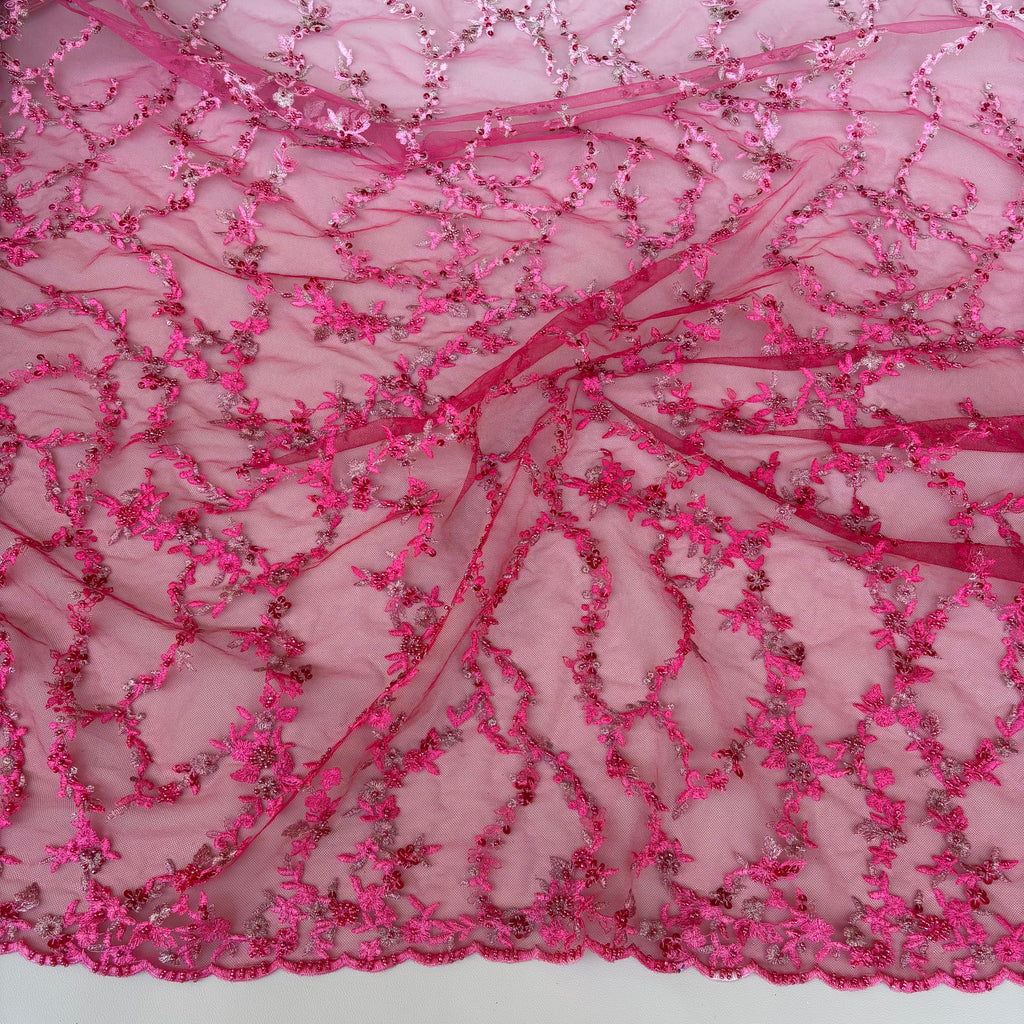 Pizzo Cerimonia Floreale Fucsia Hilton