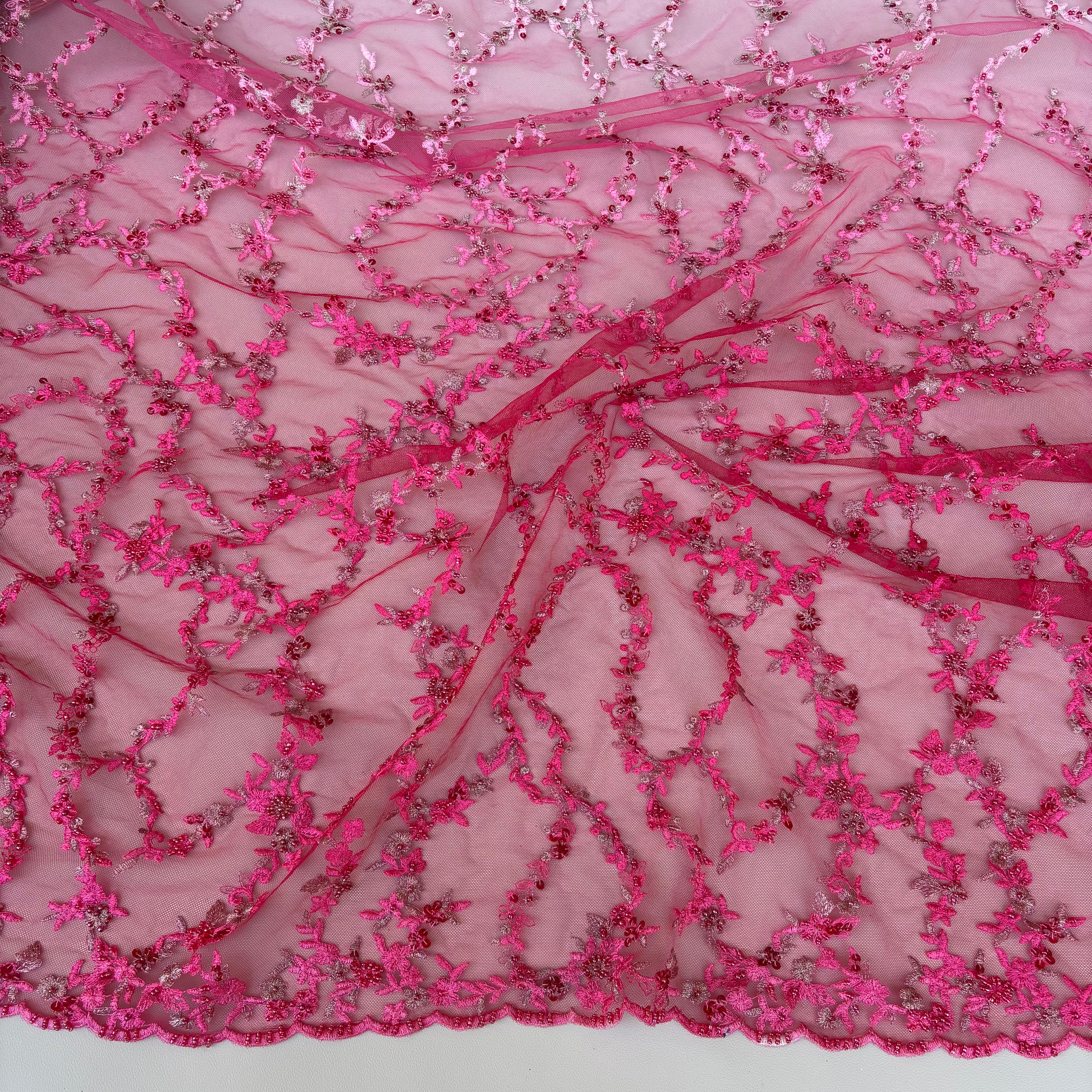 Pizzo Cerimonia Floreale Fucsia Hilton