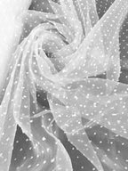 Organza plumetis pois